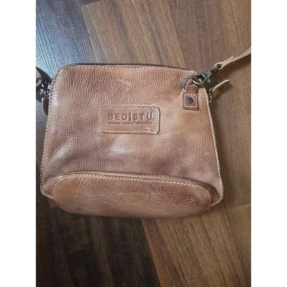 BED STU Ventura Crossbody Bag Brown Genuine Leather Distressed Purse Mexico